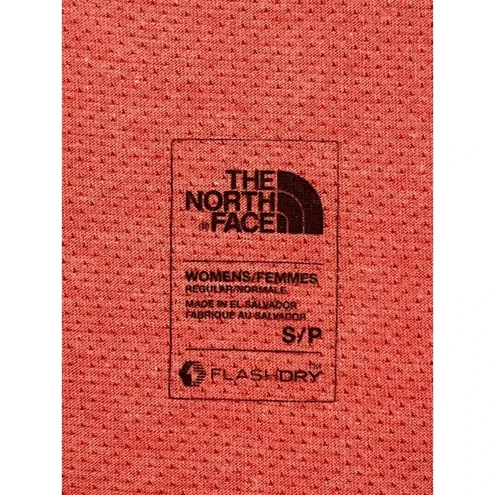 The North Face Women Sz S FlashDry Shirt Short Sleeve Diamond Lightweight Active - Picture 7 of 9